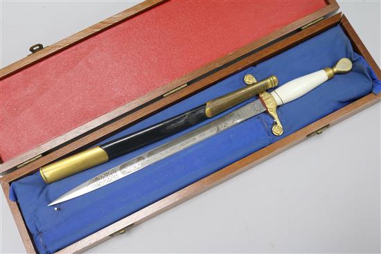 A cased dagger